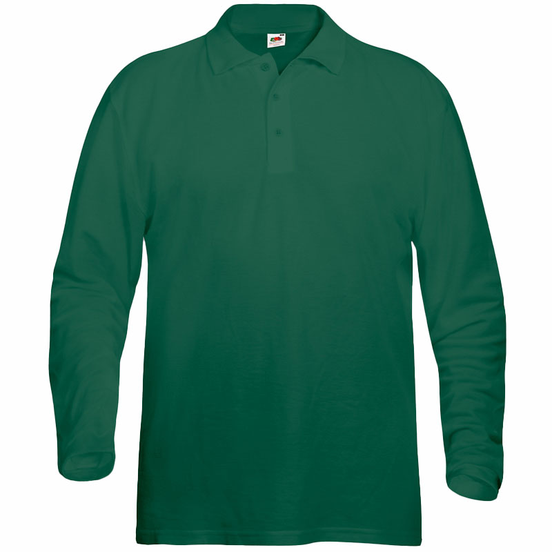 Polo Premium Manga Larga Hombre Frontal